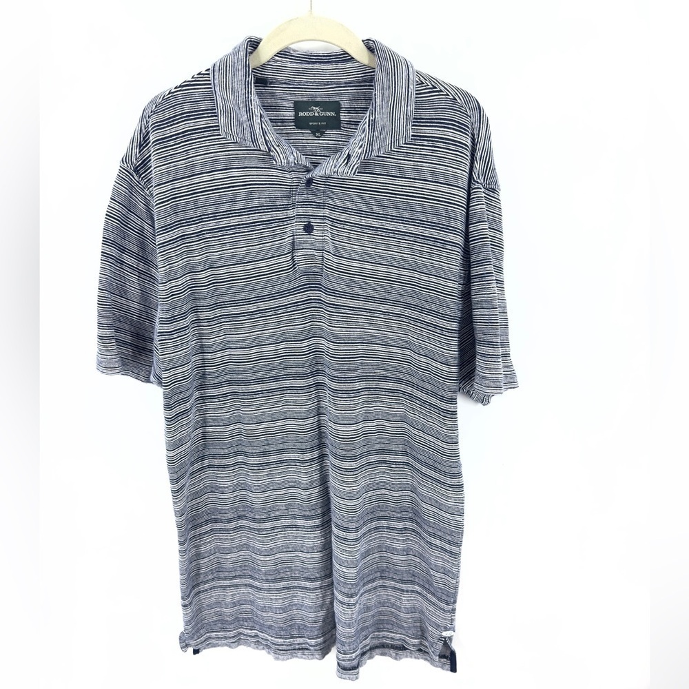 Rodd & Gunn Mens Sports Fit Polo Shirt Mens XL Linen Cotton Preppy Casual Golf